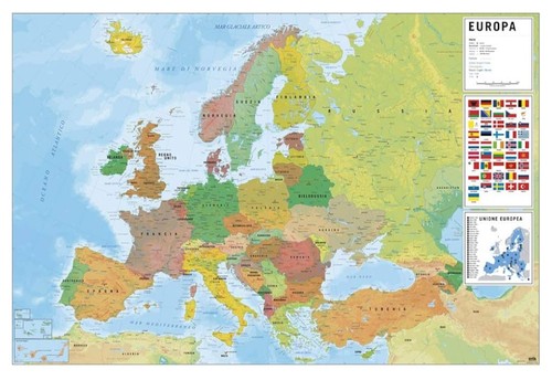 Cartina geografica mappamondo - geografica,
