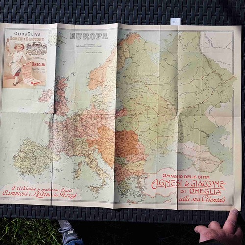 Cartina europa primi 900 con - primi,