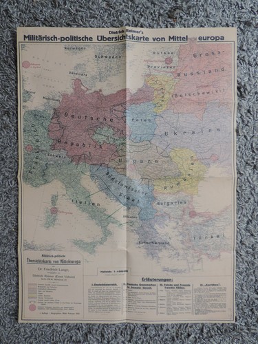 Vecchia mappa panoramica