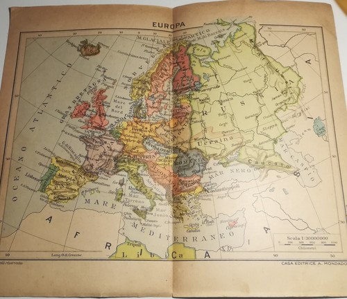 Cartina vintage europa - cartina,